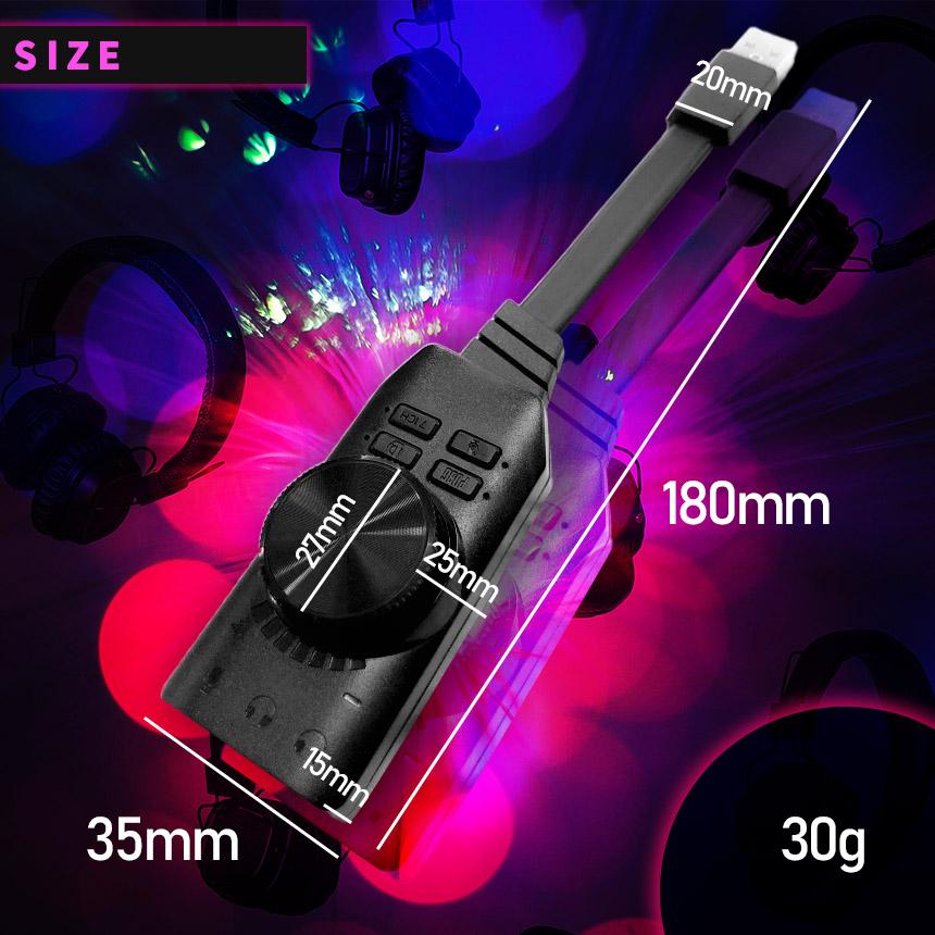 爆買 サウンドカード USB オーディオダプタ 7.1ch サラウンドサウンド