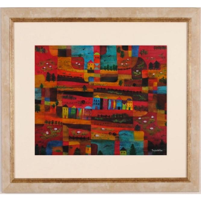 抽象画 絵画 羊 絵 現代アート モダンアート 現代美術 水彩画 若松愛子