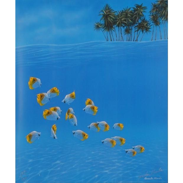海 熱帯魚 絵画 風景画 マリンアート ジークレー 版画 森田剛介