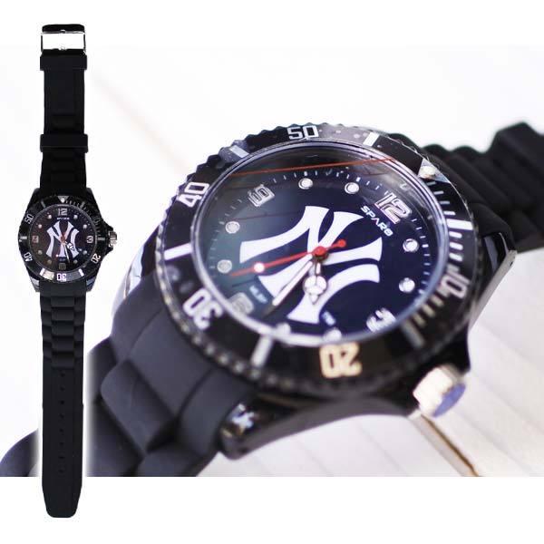 ヤンキース 腕時計 アナログ ウォッチ シリコン MLB NY NEW YORK