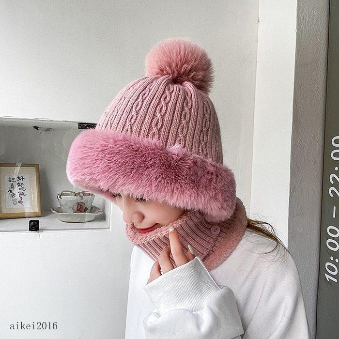 バラクラバ ニット ネックウォーマー レディース メンズ ニット帽子