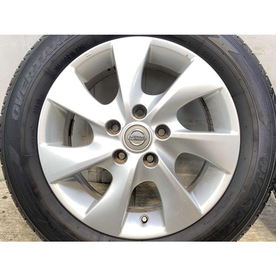 中古タイヤ サマータイヤ ホイールセット 4本セット 195/60R16 日産