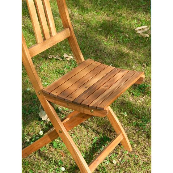 ガーデンチェア ガーデンチェアセット 2脚セット 折りたたみ 木製