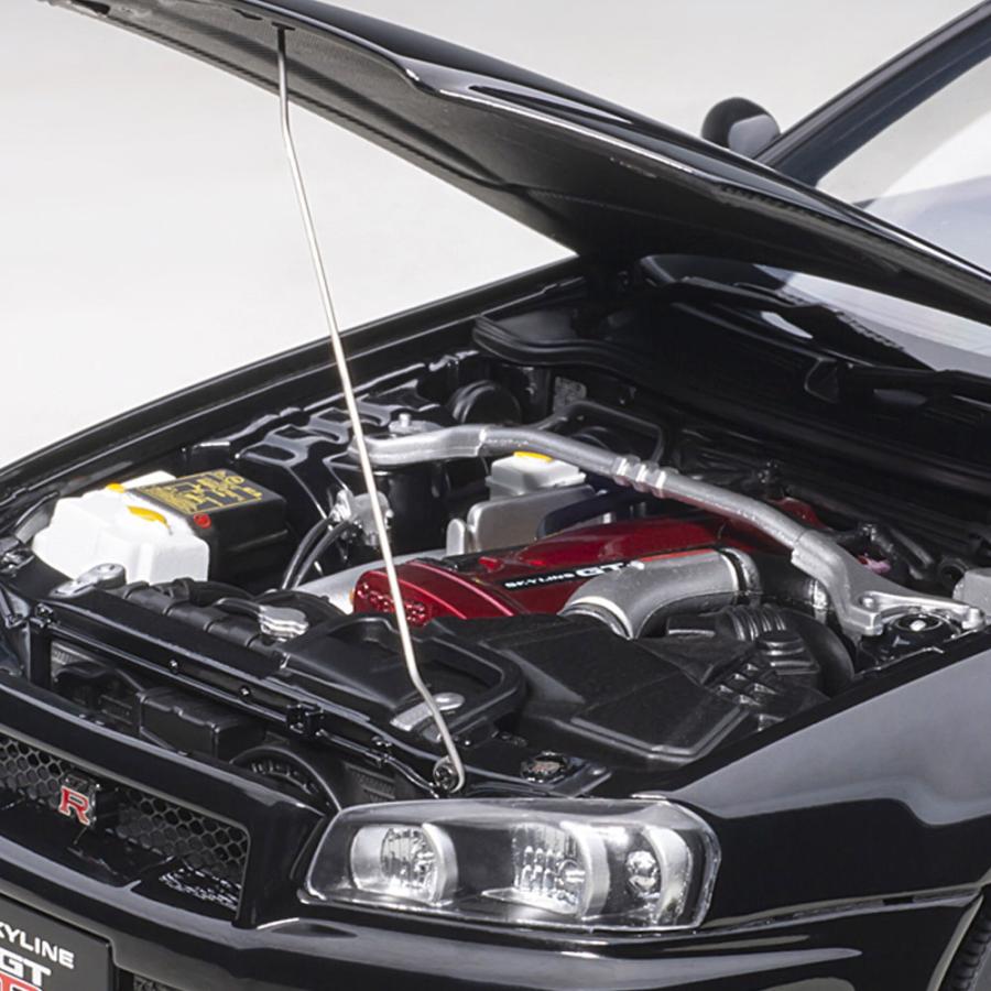 ミニカー 1/18 日産 スカイライン GT-R R34 Vスペック II ブラック
