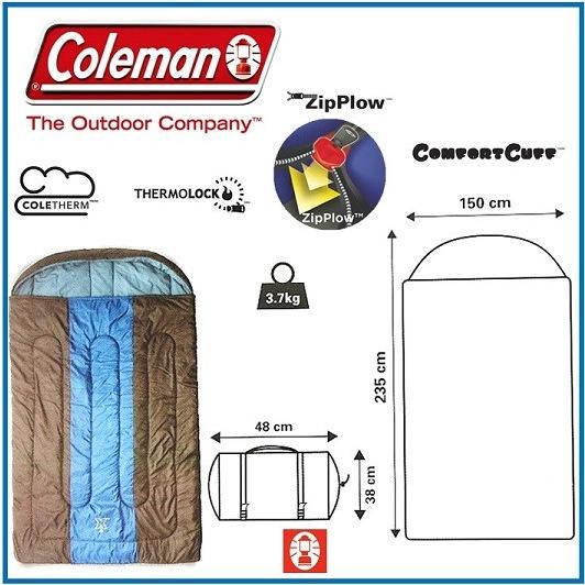 コールマン寝袋) coleman コールマン Hudson Double 2人用 寝袋 ダブル