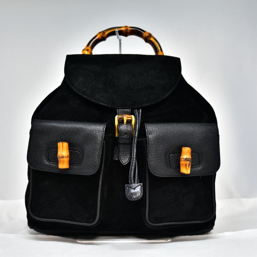 GUCCI（グッチ） 鑑定済 バンブーリュック バックパック バックスキン