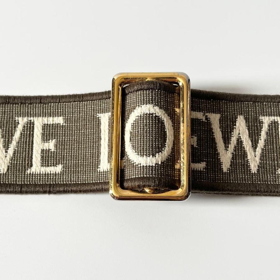 LOEWE（ロエベ） アナグラム ストラップ ジャガード キャンバス カーフ