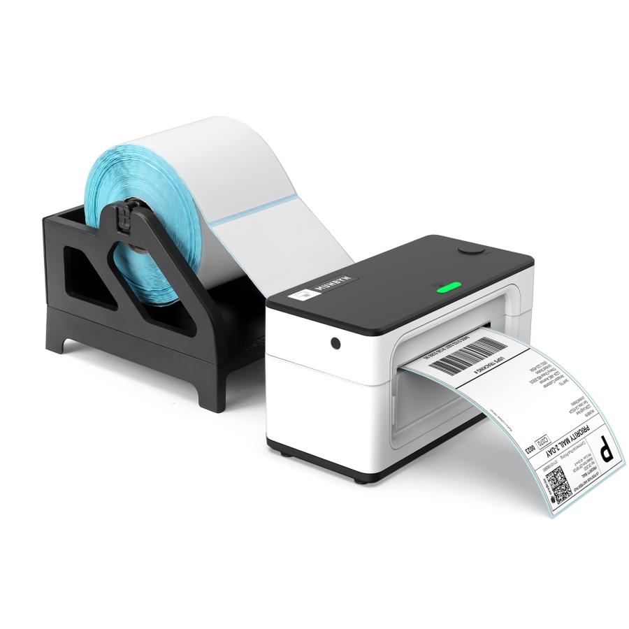 MUNBYN ラベルホルダー ロール および折り畳みラベル用 ブラック