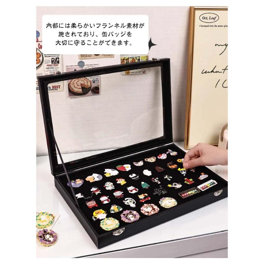 ピンズフレーム 木製 ピンバッジケース ピンディスプレイケース ピン缶