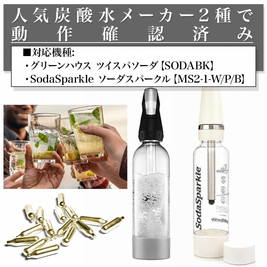炭酸水用 ガスカートリッジ 30本セット 大容量 お酒 飲料 ツインソーダ