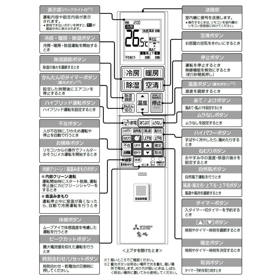 三菱電機（MITSUBISHI ELECTRIC） 三菱 ルームエアコン 霧ヶ峰用