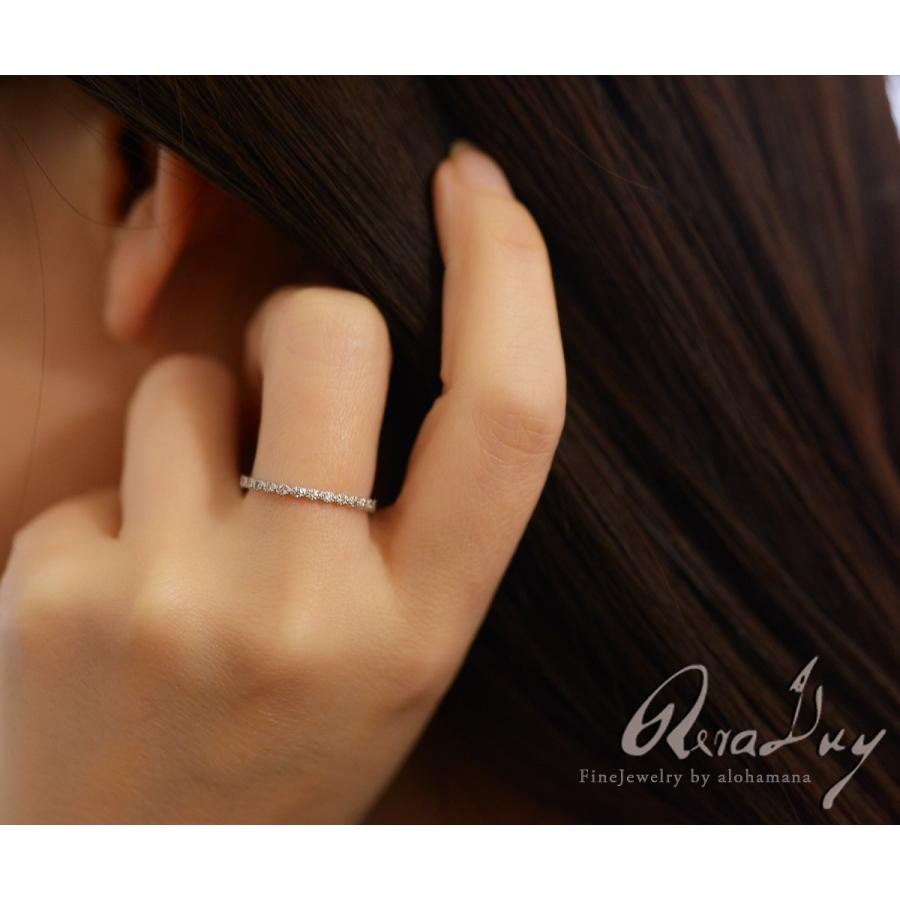 リング ゴールド K18 指輪 ホワイト ダイヤモンド 18金 0.16ct