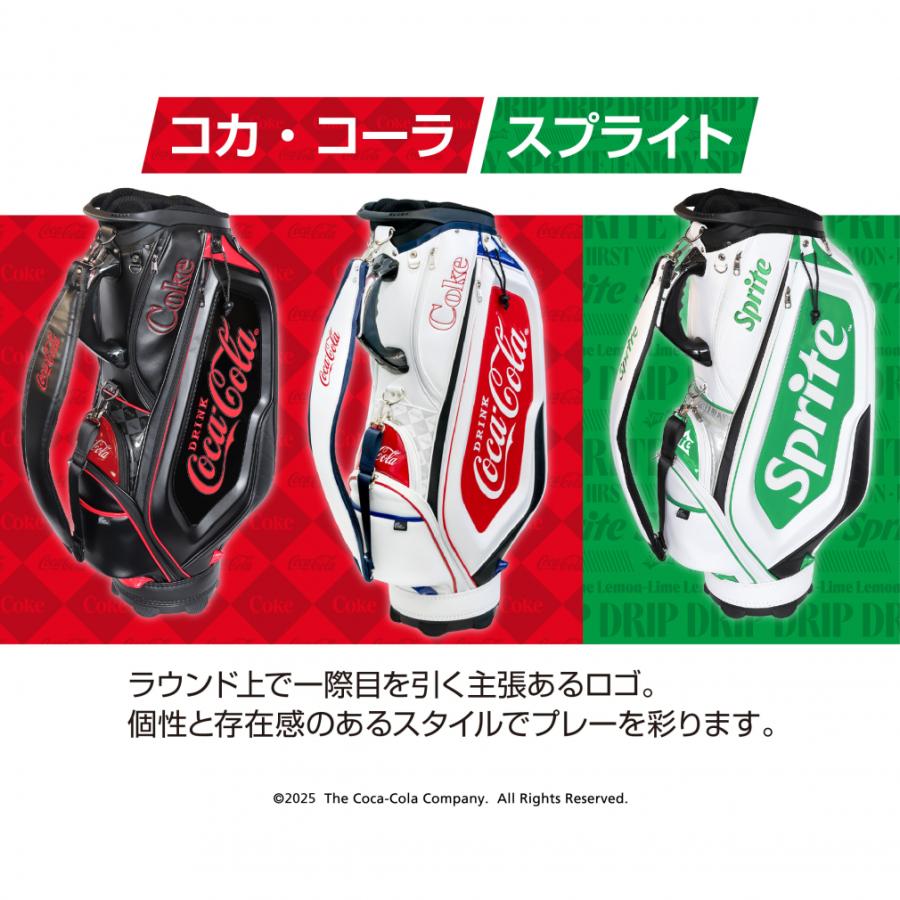 Coca Cola（コカコーラ） キャディバッグ 9型 CC-0B1004CB メンズ