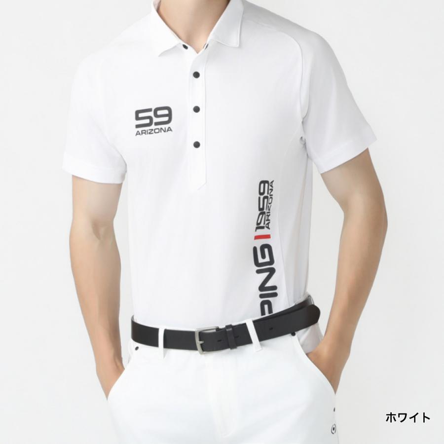 PING（ピン） ゴルフウェア 半袖シャツ 春 夏 22SSポロシャツメッシュ