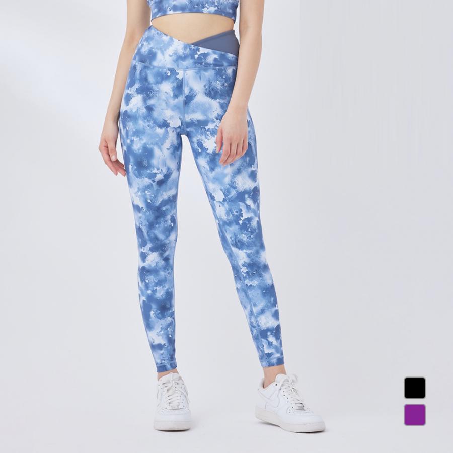 ナージー レディース レギンス ニュアンスプリントタイツ NJS34010