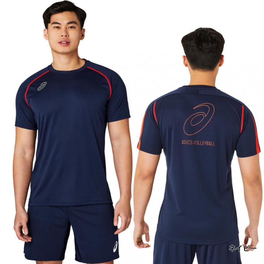 ASICS（アシックス） メンズ レディス バレーボール 半袖Tシャツ 半袖