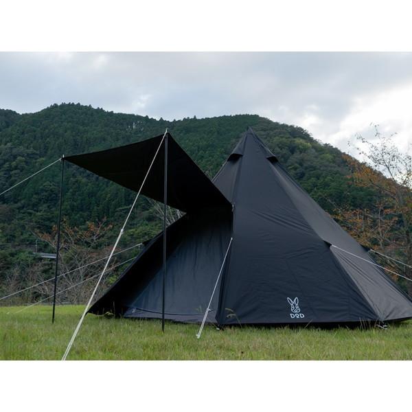 DOD（ディオーオーディー） テント ワンポールテントL T8-200-BK dod