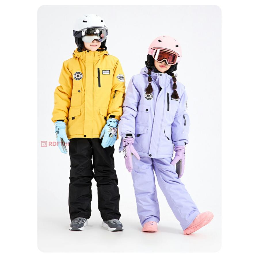 スノーボードウェア キッズ 上下セット スキーウェア セットアップ