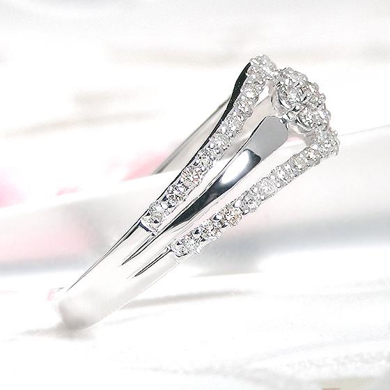 Pt950 0.52ct ダイヤモンド リング人気 上品 ダイヤ ダイア プラチナ