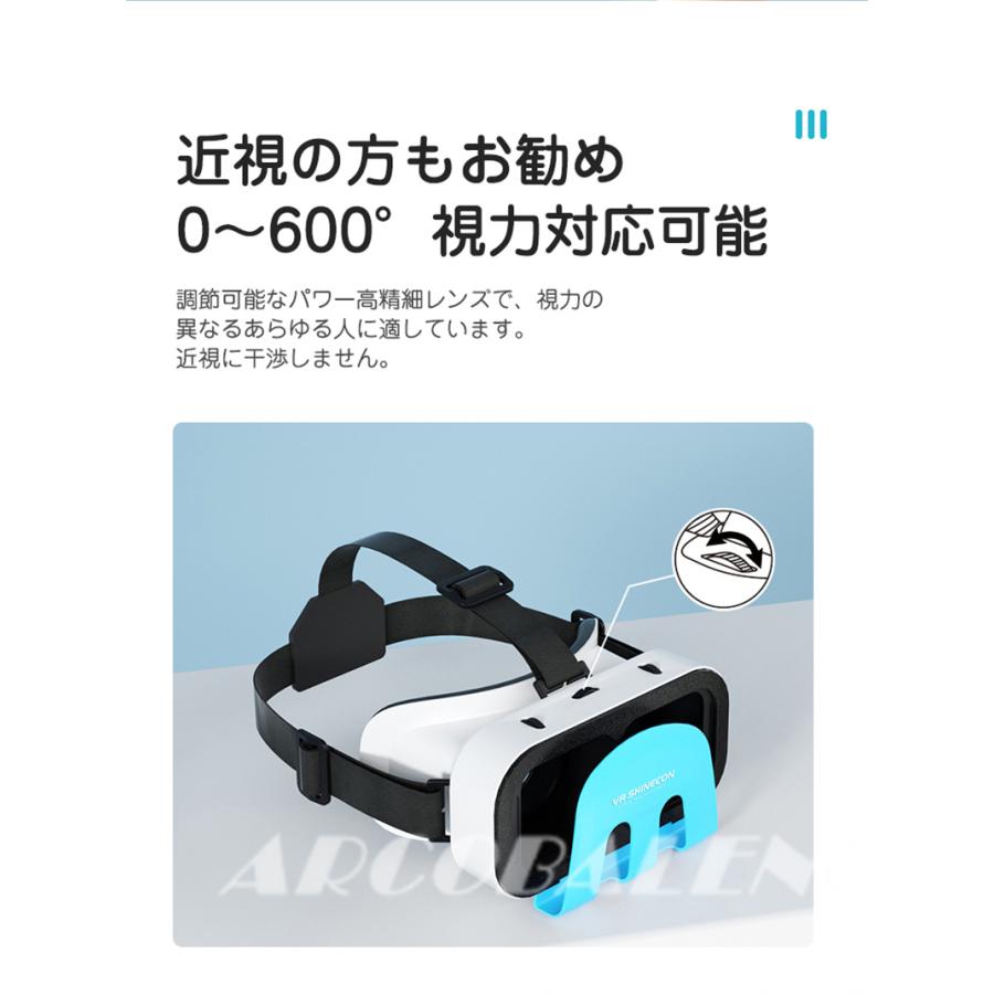 3D VRゴーグル VRヘッドセット0-600度近視 Nintendo Switch & OLED
