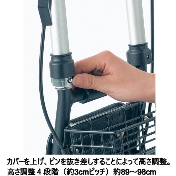 シルバーカー テノール EVO クロコダイルBK 男性向 島製作所