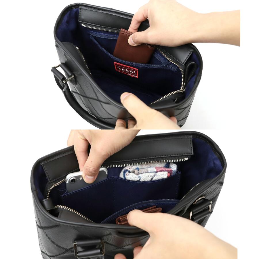 2WAYショルダー 本革 小さめ TRION トライオン ミニトートバッグ