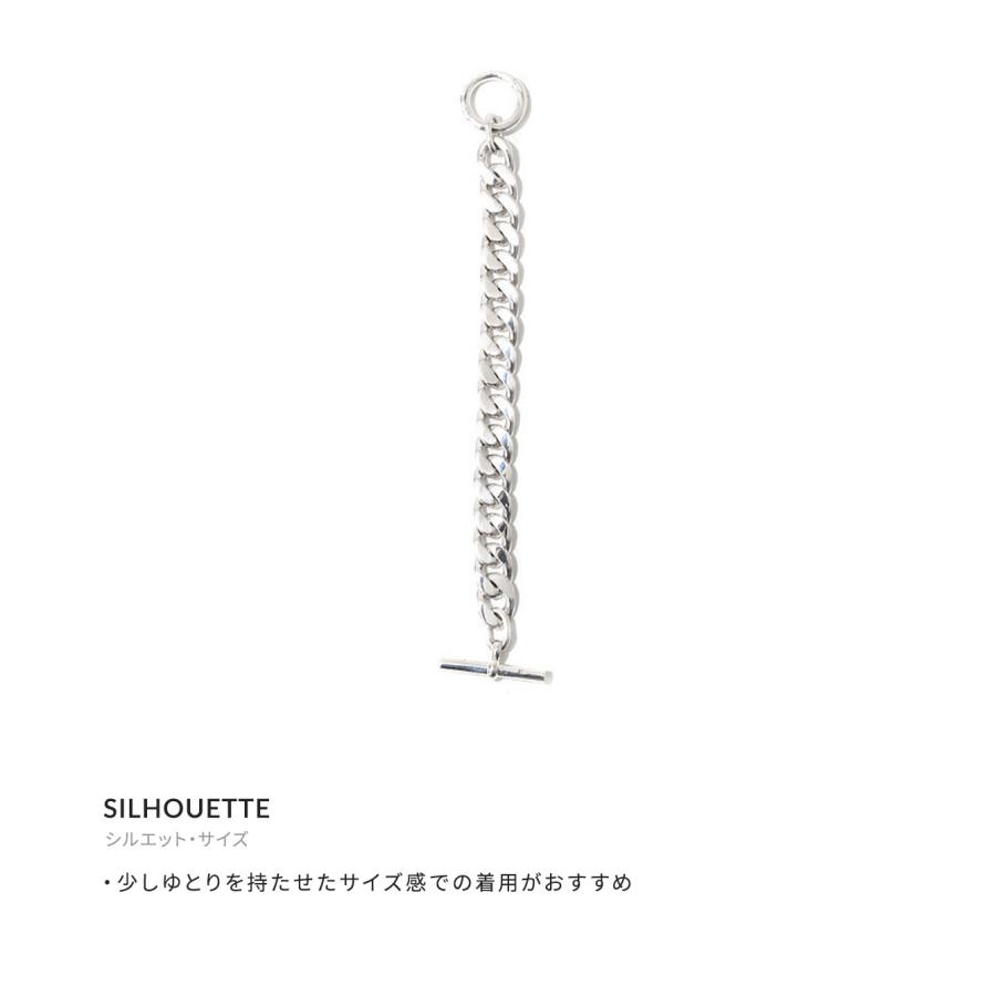 LAVER（ラバー） ： 13MM CURB CHAIN T BAR BR ： LAVER-NO-4
