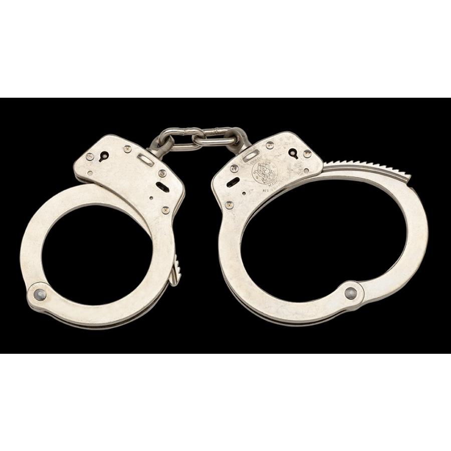 スミス&ウェッソン S&W ハンドカフ 手錠 ニッケル M-100-1 メール便