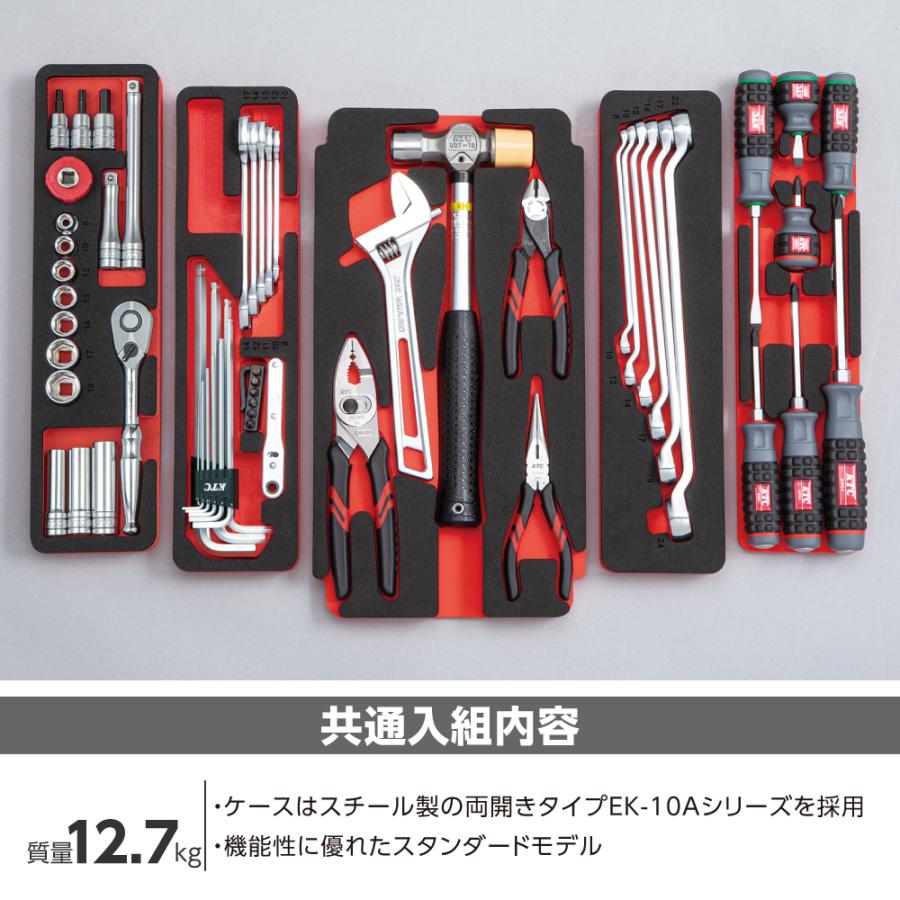 KTC KTC SK35626WZS 3/8DR 両開きメタルケースセット[56点] シルバー