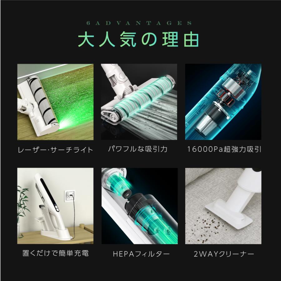 在庫限り】 掃除機 コードレス サイクロン 置くだけ充電 ハンディー