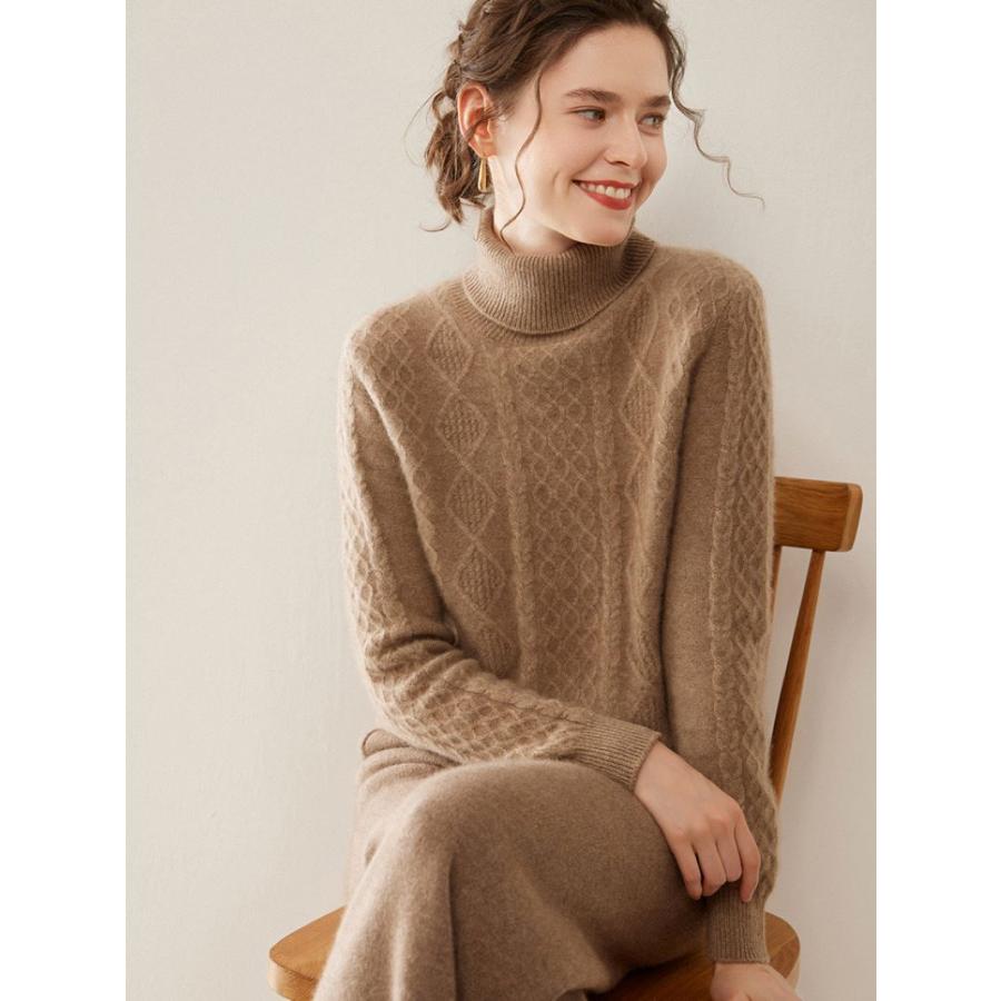 カシミヤセーター 100% ハイネック カシミヤ CASHMERE タートルネック