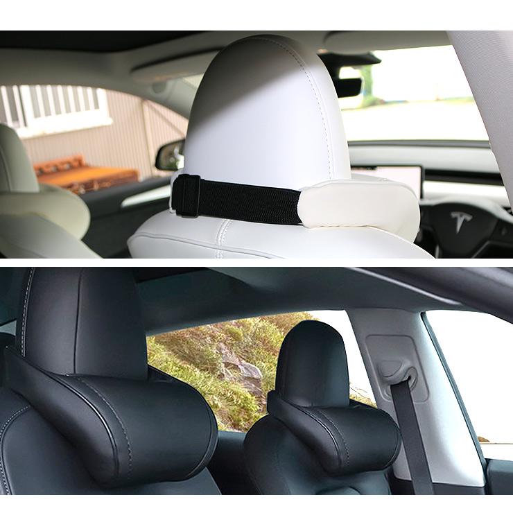 テスラ モデルY モデル3 ネックパッド 低反発 PVCレザー 首元