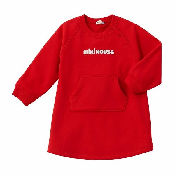 MIKI HOUSE（ミキハウス） バックロゴ ワンピース 裏毛 スウェット