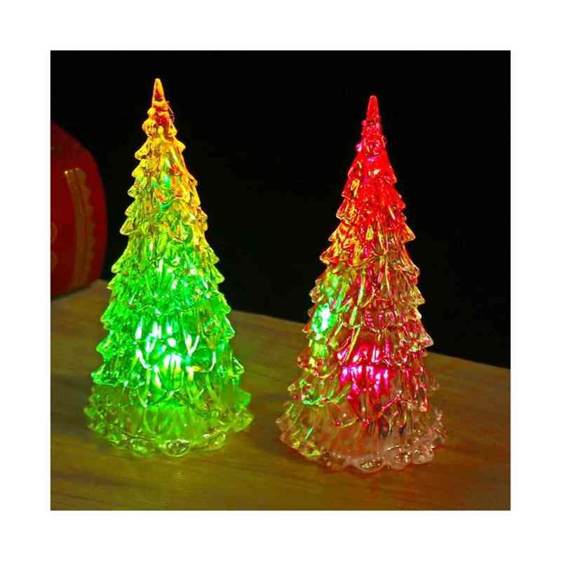 送料無料 LED キラキラスノーツリー 卓上 LEDウォーターツリー