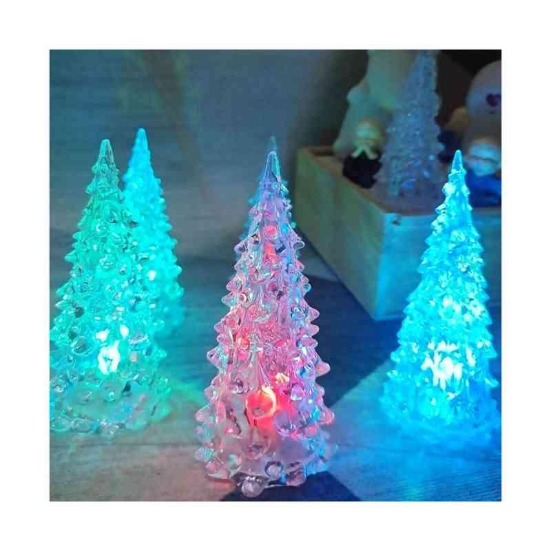 送料無料 LED キラキラスノーツリー 卓上 LEDウォーターツリー