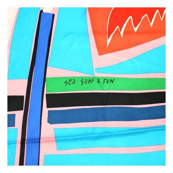 HERMES（エルメス） 広尾店 極美品 カレ140 SEA SURF AND FUN 海と