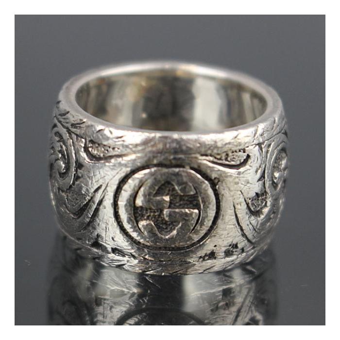 GUCCI（グッチ） 美品 キャットヘッド リング カラーストーン シルバー