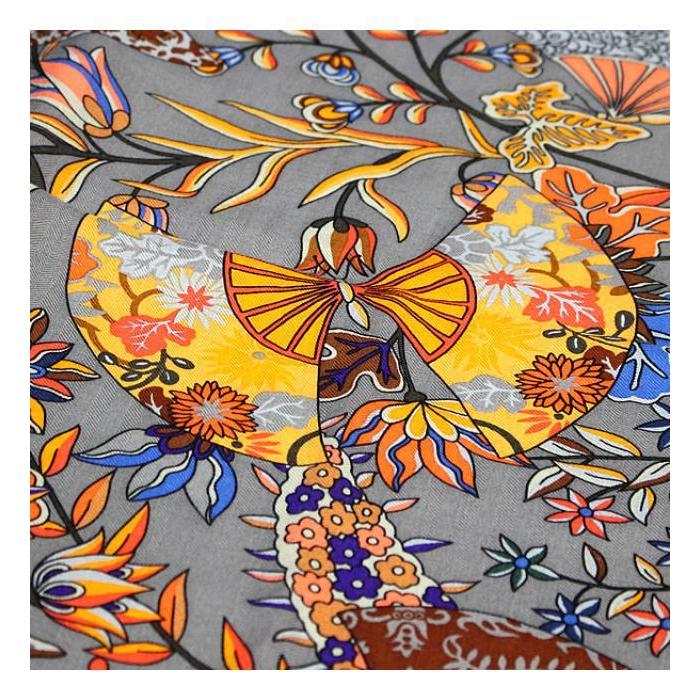 HERMES（エルメス） 美品 カレ140『FLEURS ET PAPILLONS DE TISSUS 花