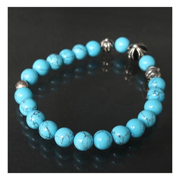 CHROME HEARTS（クロムハーツ） 銀座店 ビーズブレス 8mm ターコイズ