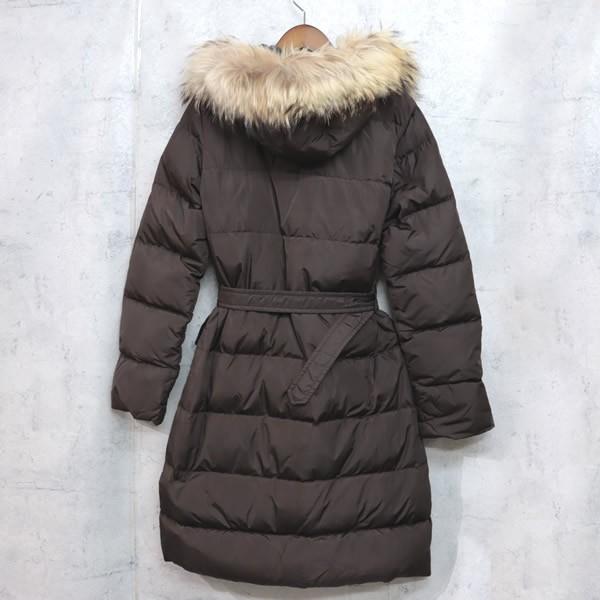 広尾店】モンクレール MONCLER ファー付きロングダウン レディース