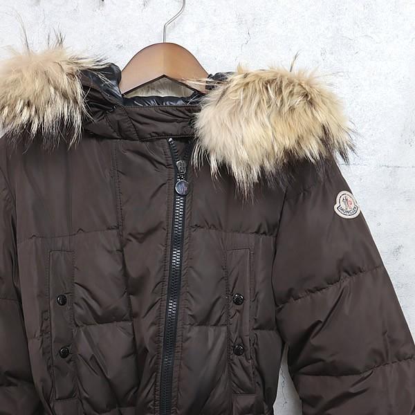 広尾店】モンクレール MONCLER ファー付きロングダウン レディース
