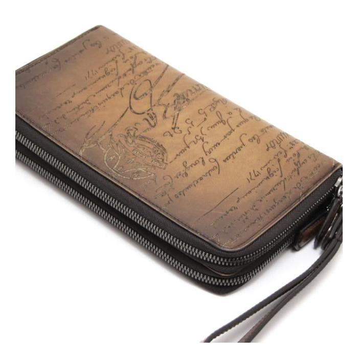 ベルルッティ Berluti タリ スクリットレザー ロングジップウォレット