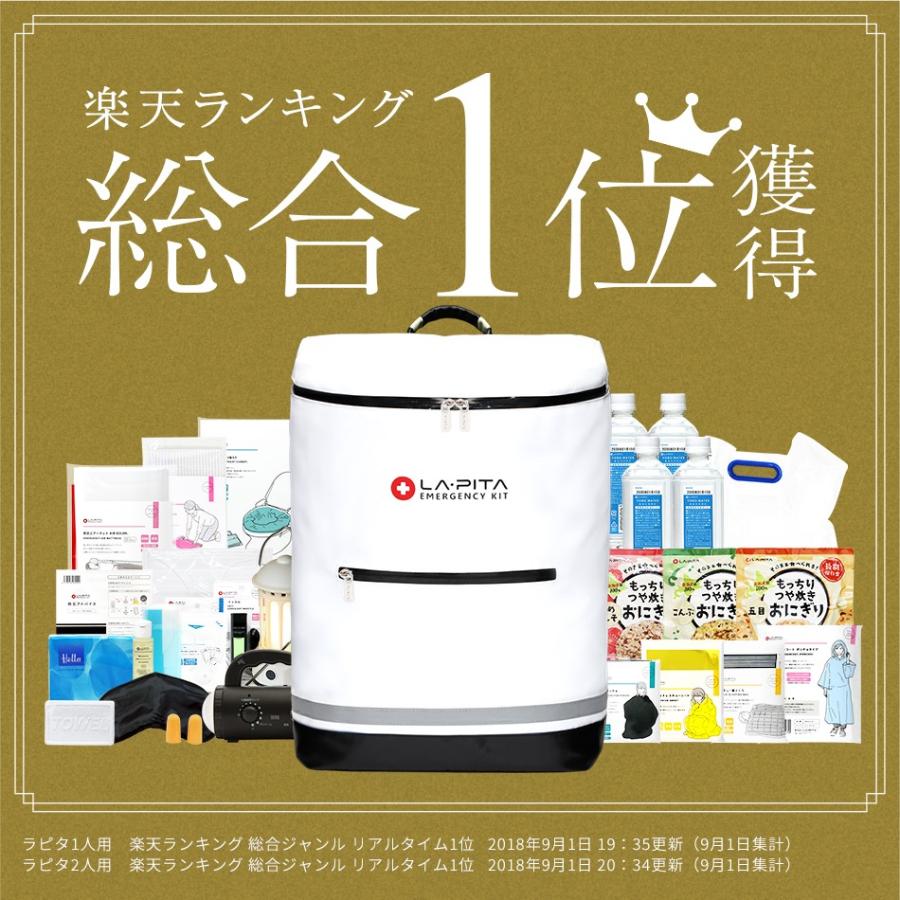LA・PITA 防災セット ラピタプレミアム 1人用 防災用品 非常用持ち出し