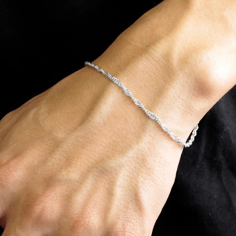 ジュエリー工房アトラス プラチナ ブレスレット メンズ チェーンのみ