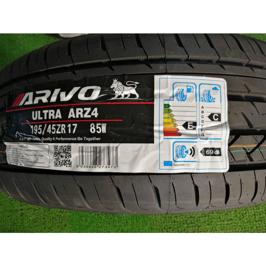195/45R17 85W XL ARIVO ARZ4 新品 サマータイヤ 4本セット 2025年製