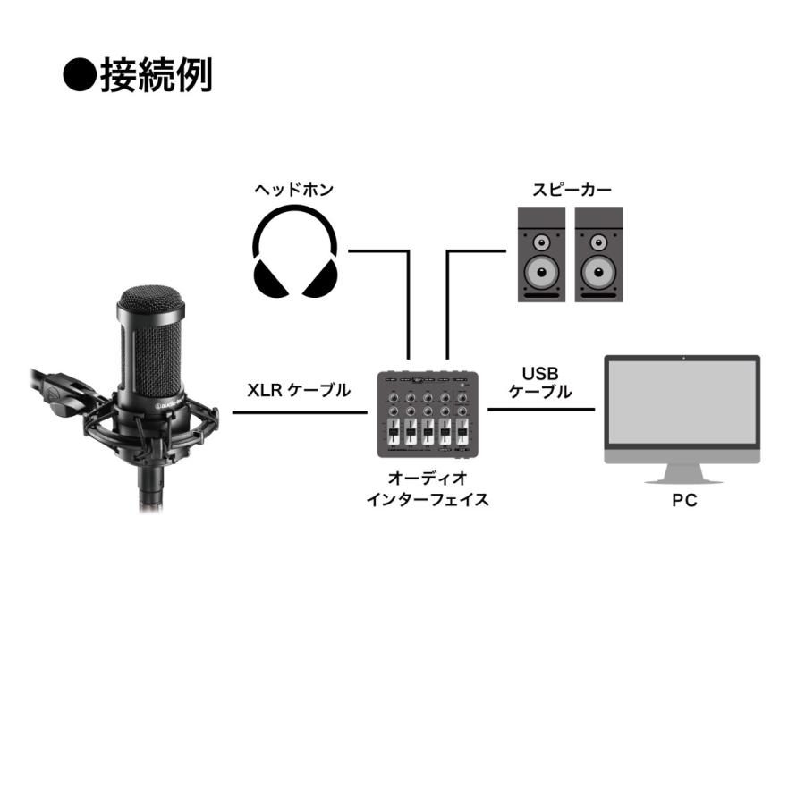 オーディオテクニカ（audio-technica） AT2035 コンデンサーマイク 単