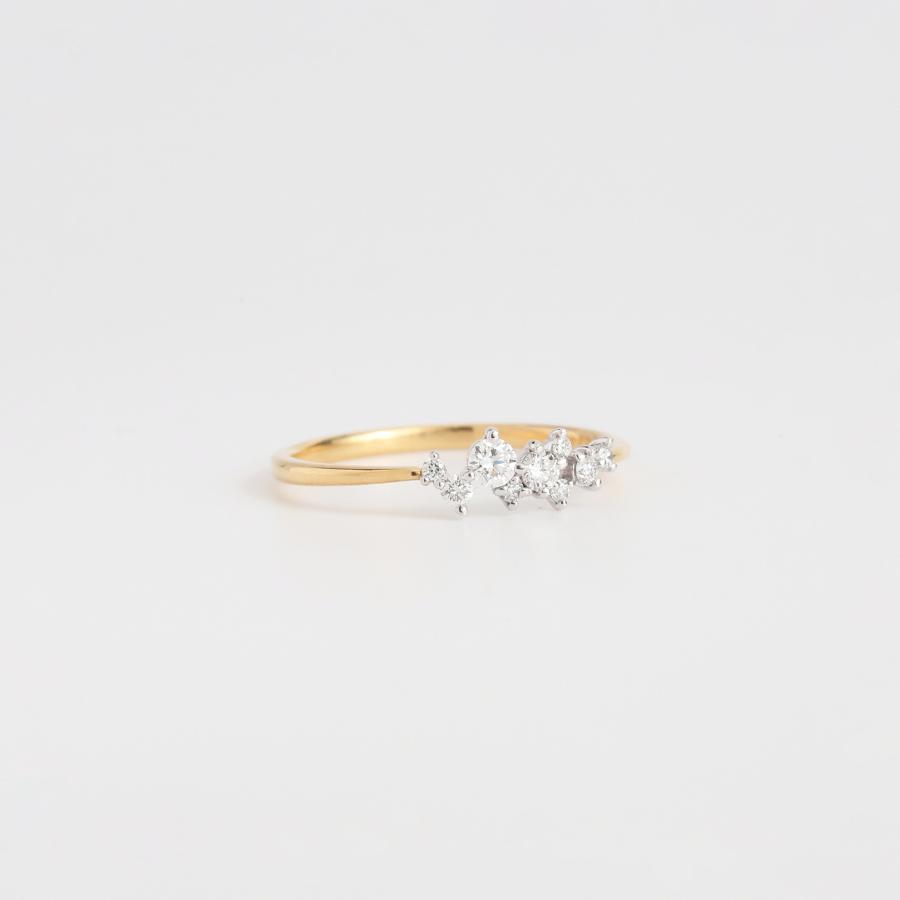 Avaron（アヴァロン） ダイヤモンド コンビカラー リング 指輪 コンビ