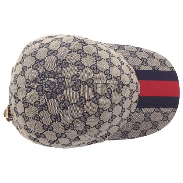GUCCI（グッチ） 帽子 オリジナルGG ベースボールキャップ グレー
