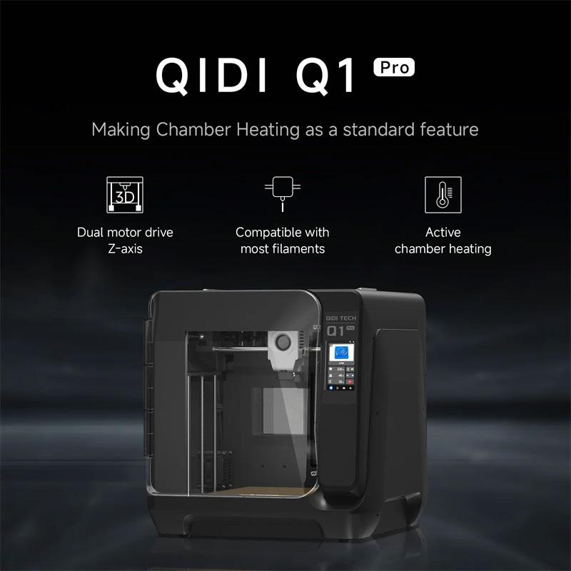 QIDI TECHNOLOGY Q1 Pro 3Dプリンター 600mm/秒、オートレベリング