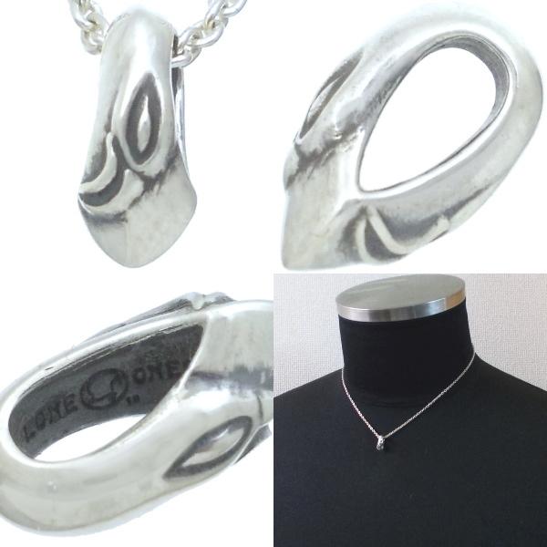 LONE ONES（ロンワンズ） スモールカーヴドシルクシルバーペンダント